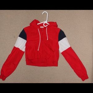 Red Light weight cropped jacket